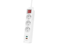 Hama Listwa zasilająca - 3 gniazda, 2x USB-C, USB-A - 1177338 - zdjęcie 1